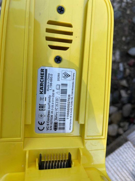 Aspirator Kärcher VC 6 Cordless (fara baterie)