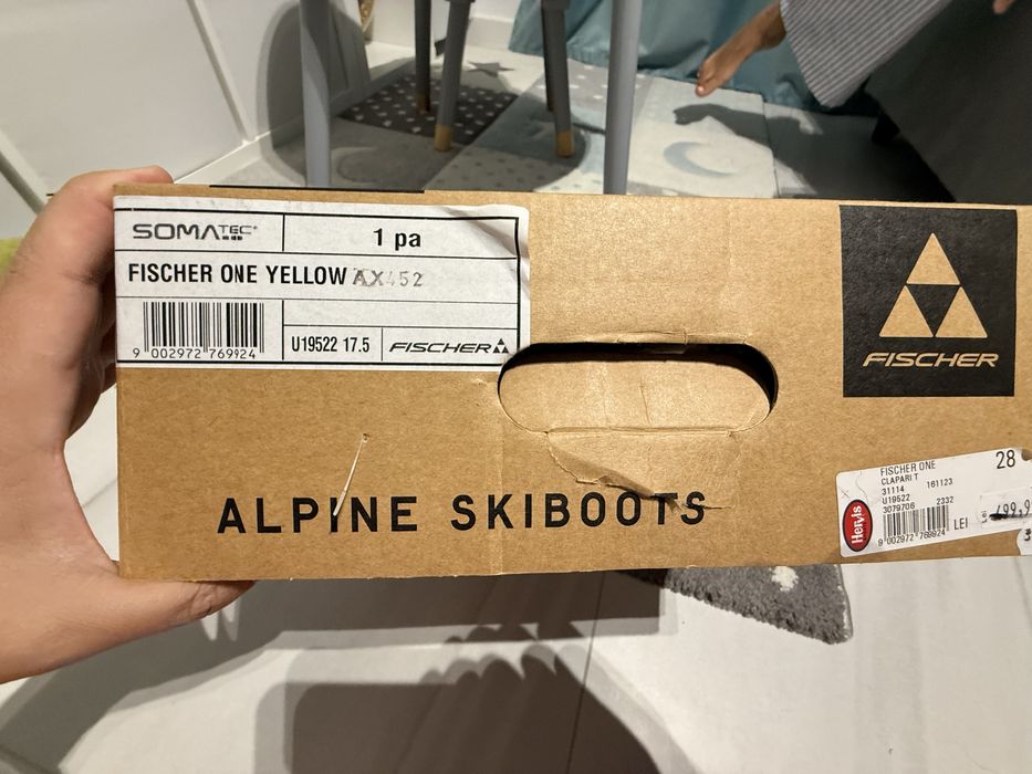 Clapari copii Fischer One Yellow 17.5