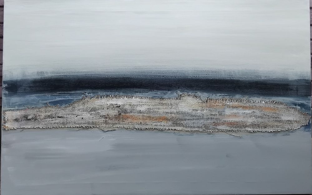 Живопис, акрил, 100/70, морски пейзаж.
