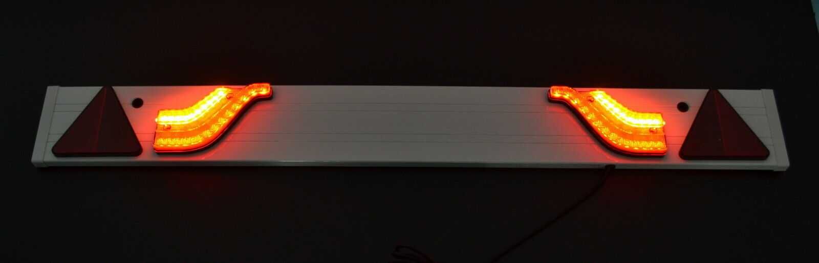 Борд 120см за ремарке 2 ЛЕД LED светлини триъгълник 7 ПИН кабел 12-24V