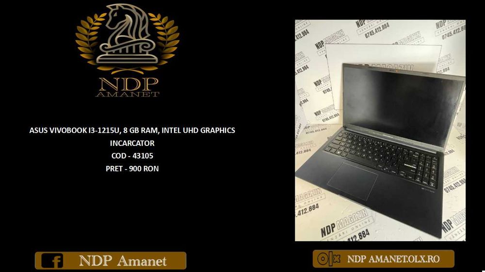 NDP Amanet NON-STOP Bld.Iuliu Maniu 69 LAPTOP ASUS VIVOBOOK (43105)