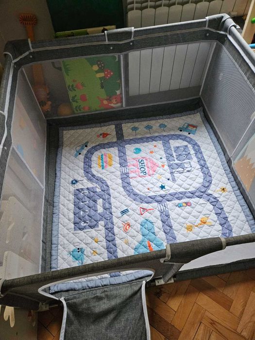 Детска кошарка Star Ibaby Oxford XL + ултрамеко килимче