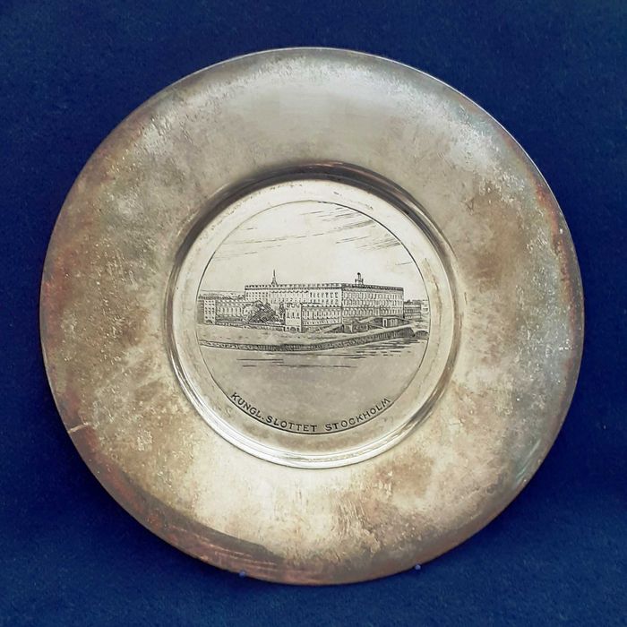 Винтидж Скандинавски сребърни чинии