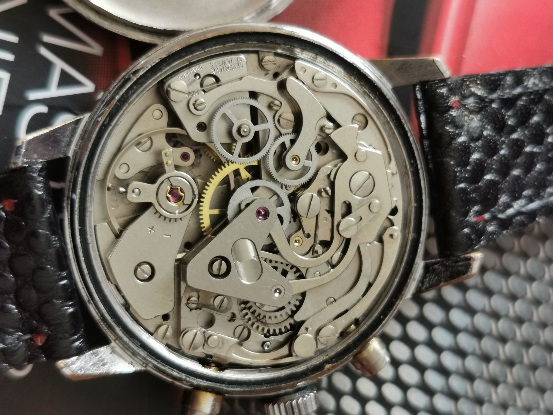 Ceas vintage Cober cronograf mecanic Valjoux 7733