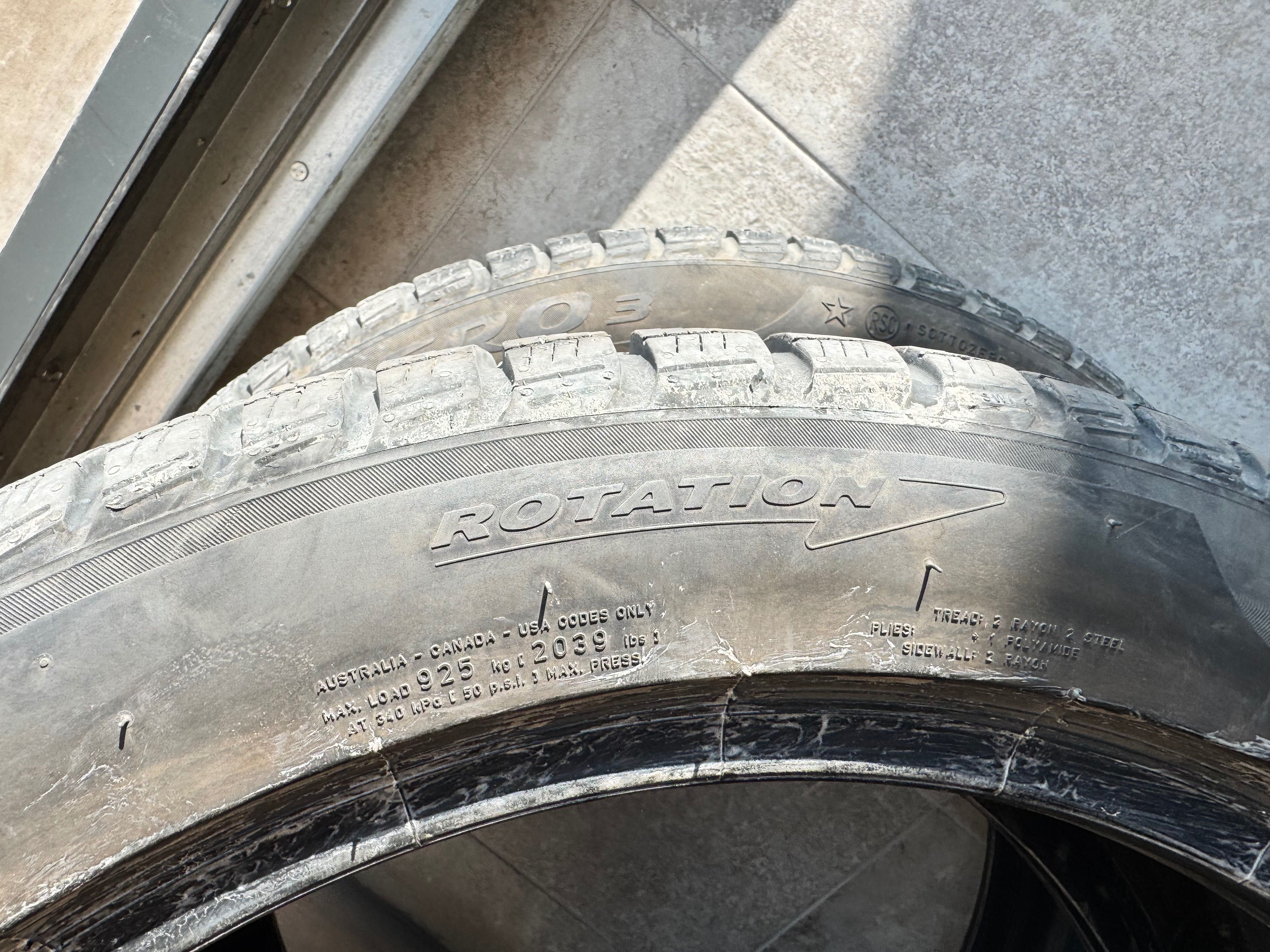 Зимни гуми Pirelli Winter SottoZero 3 Run Flat tires 255/45/20