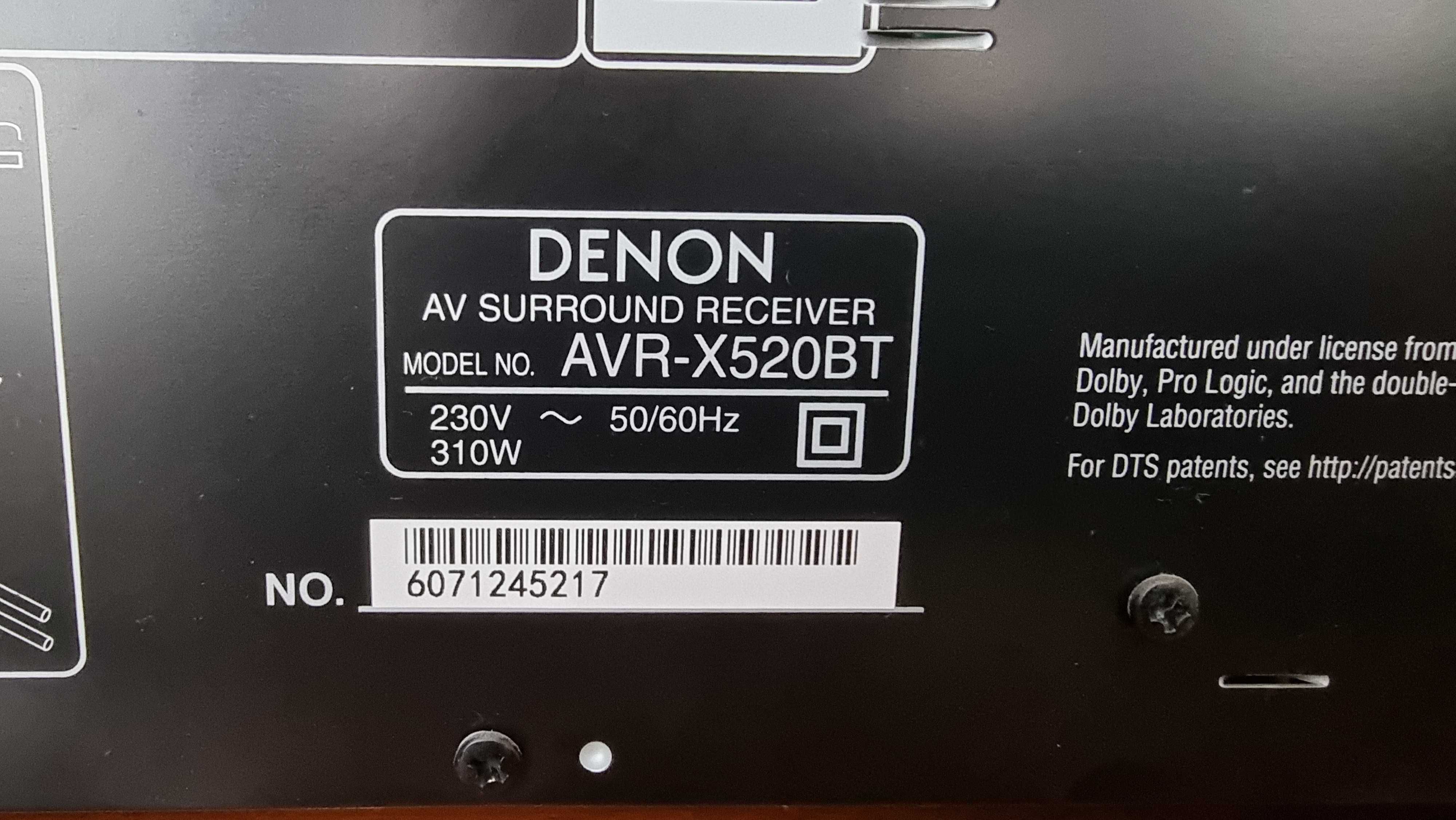 Denon AVR-X520BT AV 5.2