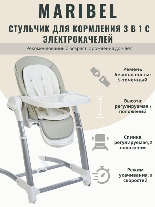 Стул для кормления 3в1
