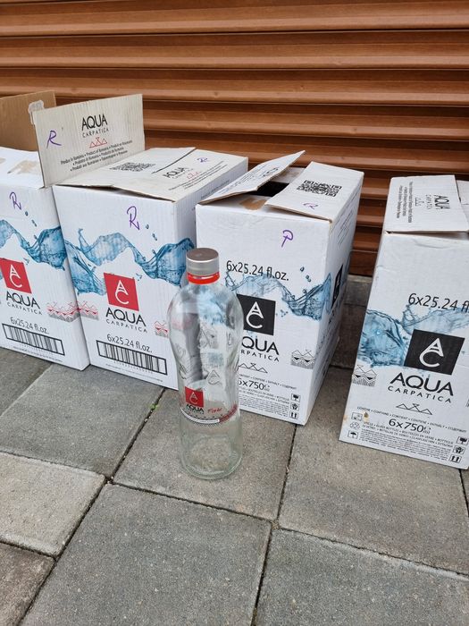 Sticle de sticlă 0,75l noi la cutie