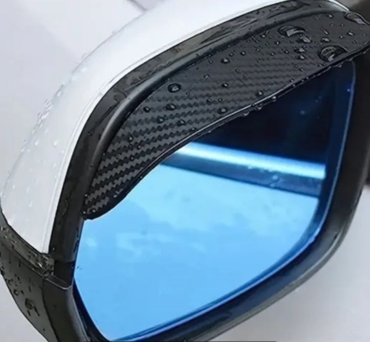 Дъждобран за странично огледало, Универсален, Карбон, вежда