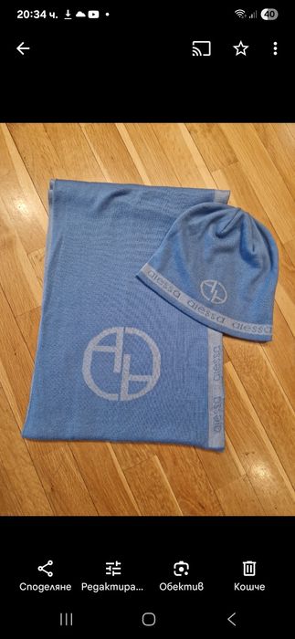 Шапка и шал на Алеса