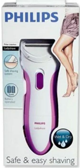 Trimmer Philips Ladyshave HP6341 Wet&Dry acumulator Alb Violet sigilat