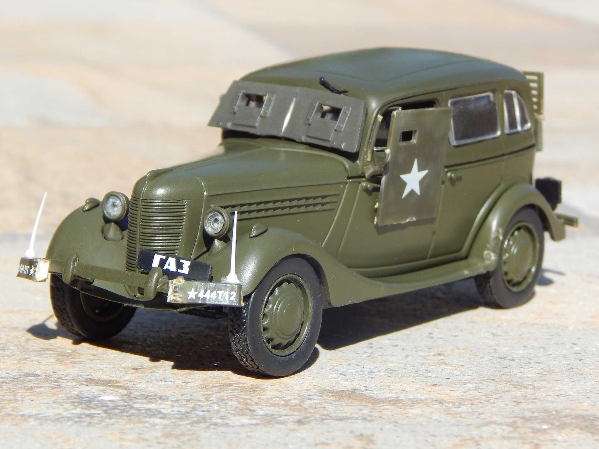 Macheta auto epoca militara GAZ 61-73 (Ford Model B) 1940 1:43