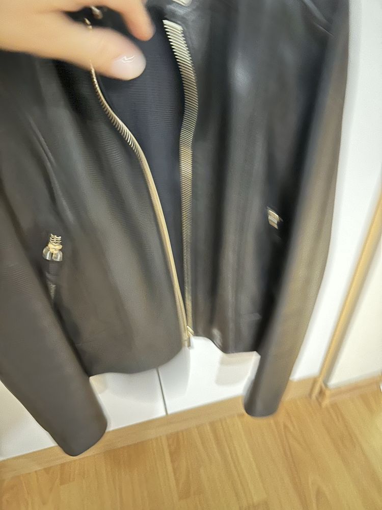 Дамско кожено яке Massimo Dutti