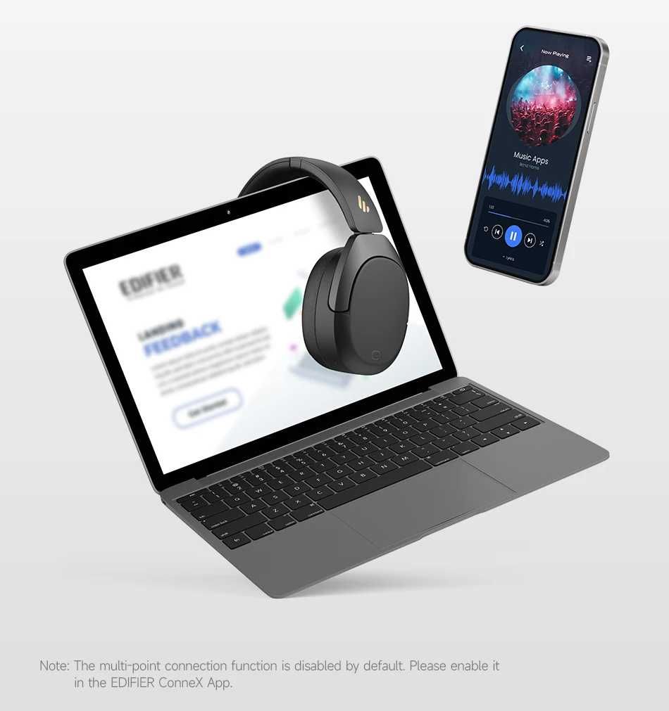 Edifier W830NB – Наушники с ANC и Hi-Res 94 ч работы. Есть доставка