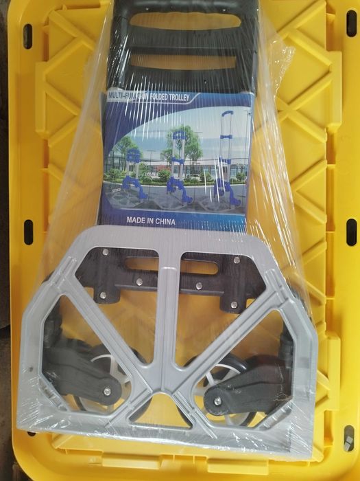 Cărucior multifuncțional pliabil cu platformă și roți