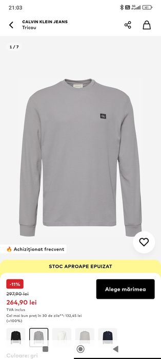 bluza Calvin Klein noua