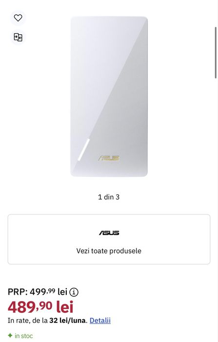 Router wireless Asus RT-AX58 aimesh range extender wifi 6 repeter