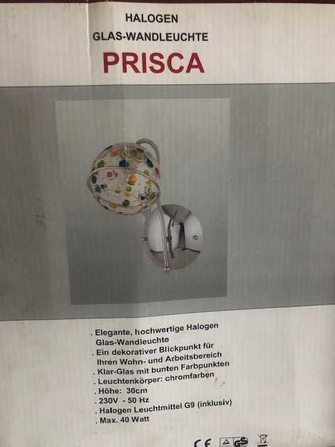 Элегантный галогенный настенный светильник PRISCA (Италия)