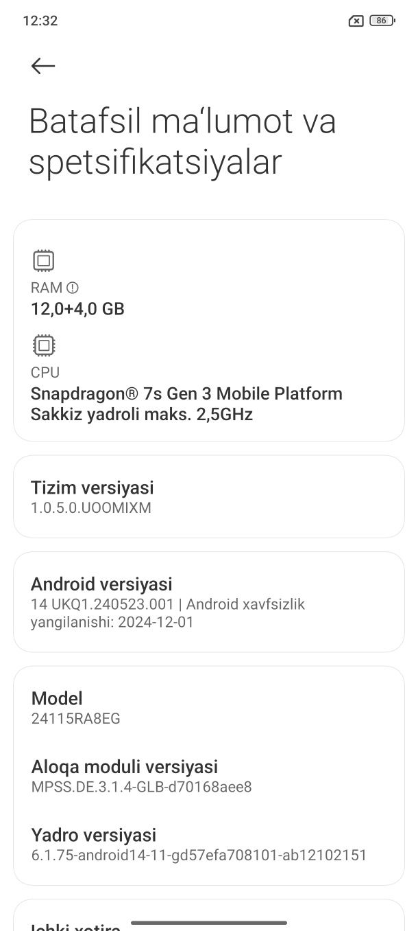 Redmi note 14 Pro+ 5G