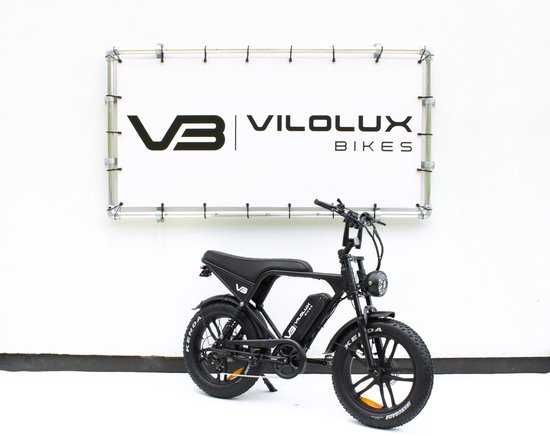 Bicicleta electrica VILOLUX FATBIKE V8PRO BLACK   Alarma , Localizator