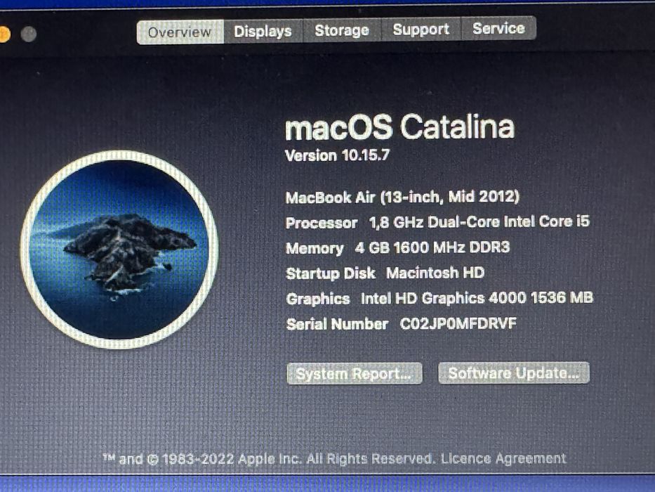 MacBook Air 13” (Mid 2012)