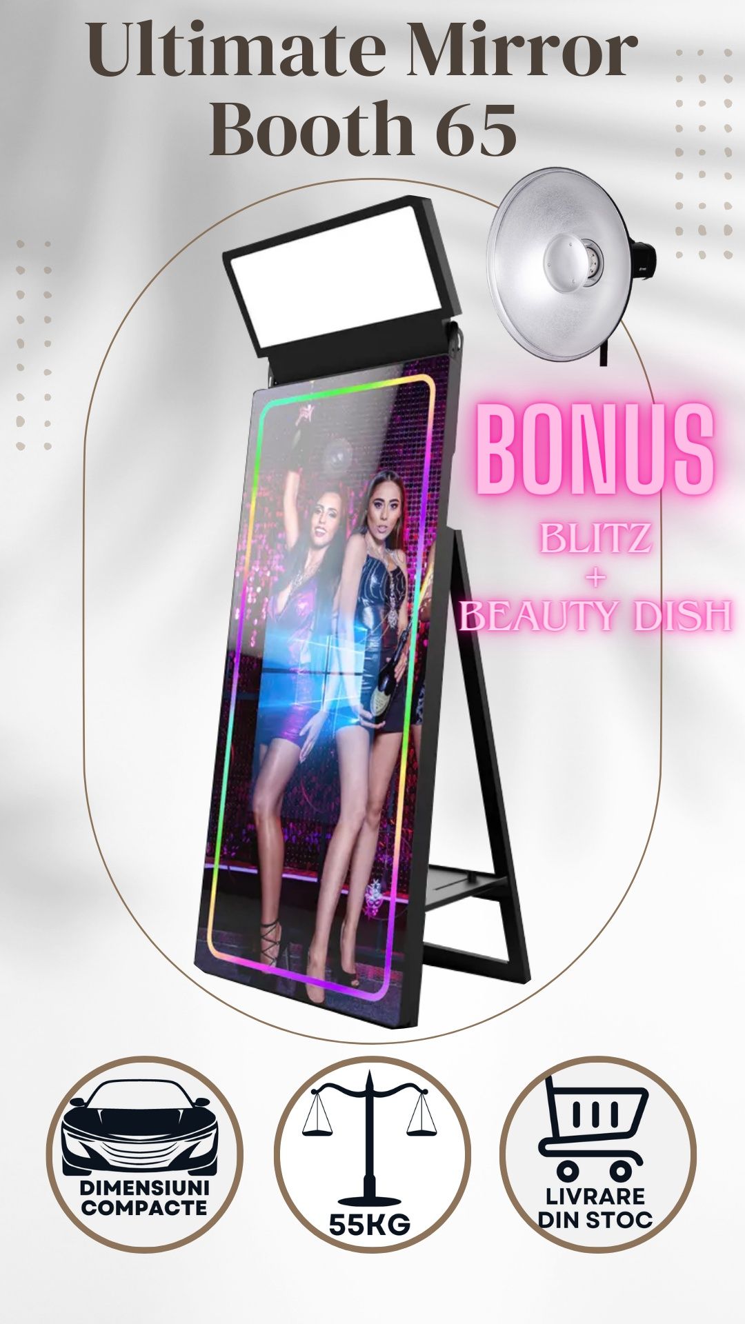 Cabina foto tip oglinda Magica Ultimate Mirror Booth 65