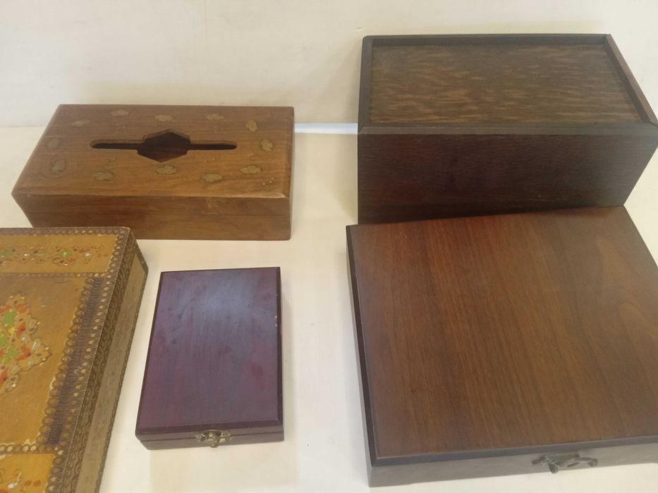 Дървени кутии за съхранение