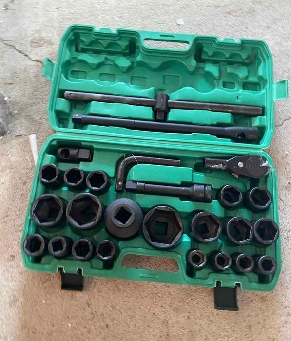 Trusa chei tubulare impact profesionale ,26 piese 21-65 mm, 3/4 si 1 t