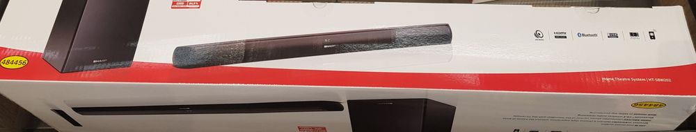Soundbar Sharp HT-SBW202, 2.1, 200W, Bluetooth, HDMI, Negru