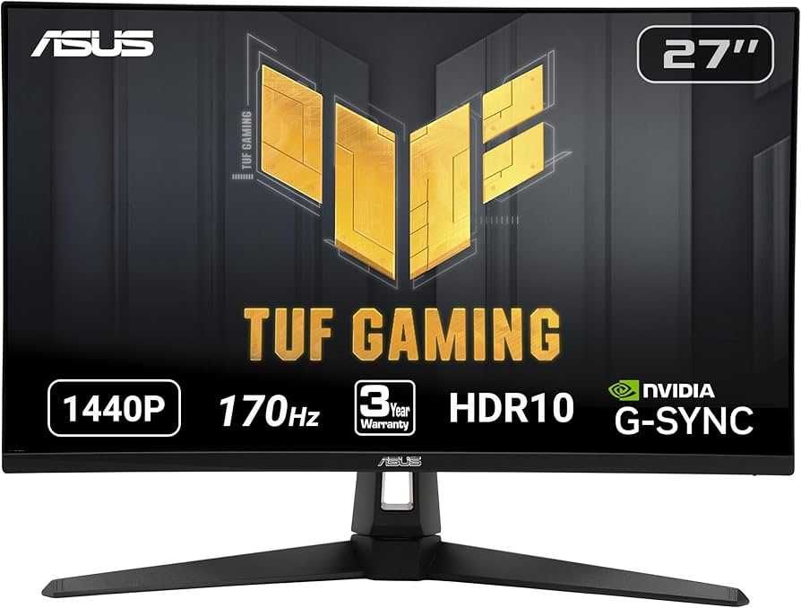 Продавам монитор ASUS VG27AQ1A – 27", QHD, 165Hz, IPS
