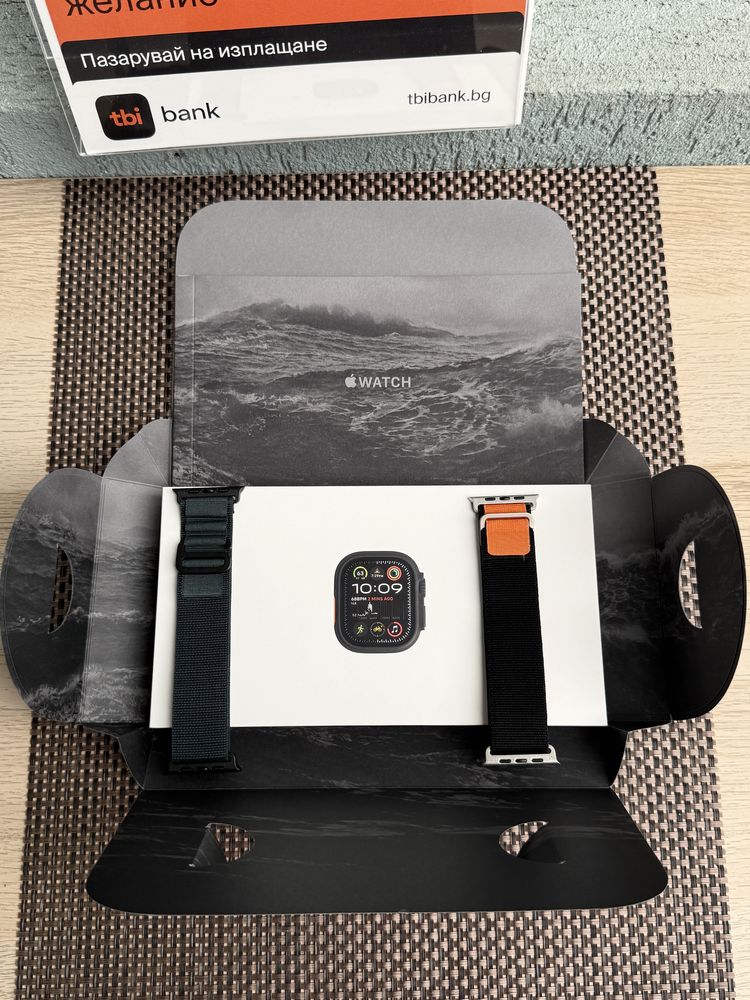 НОВ!/*ЛИЗИНГ*/ Apple Watch Ultra 2 Black Titanium 49mm iwatch Часовник