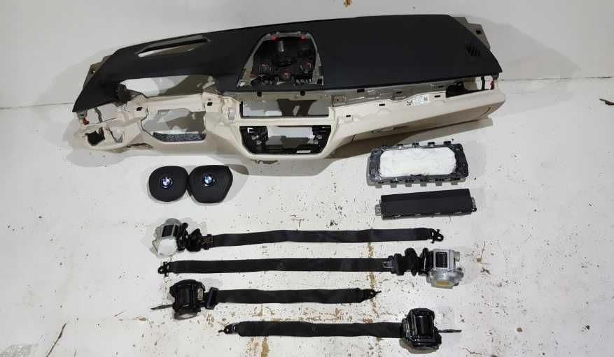 BMW seria 5 g30 kit airbag - plansa de bord - set centuri de siguranta