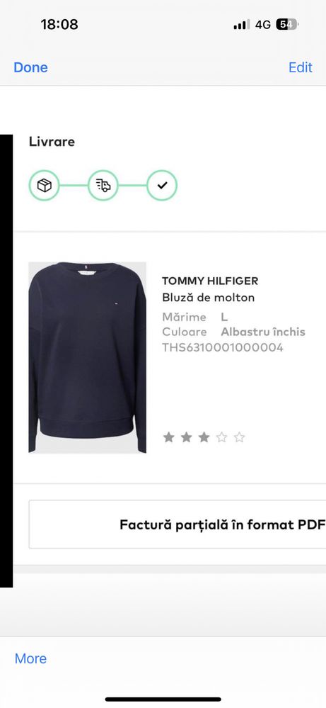 Bluza molton Tommy Hilfiger