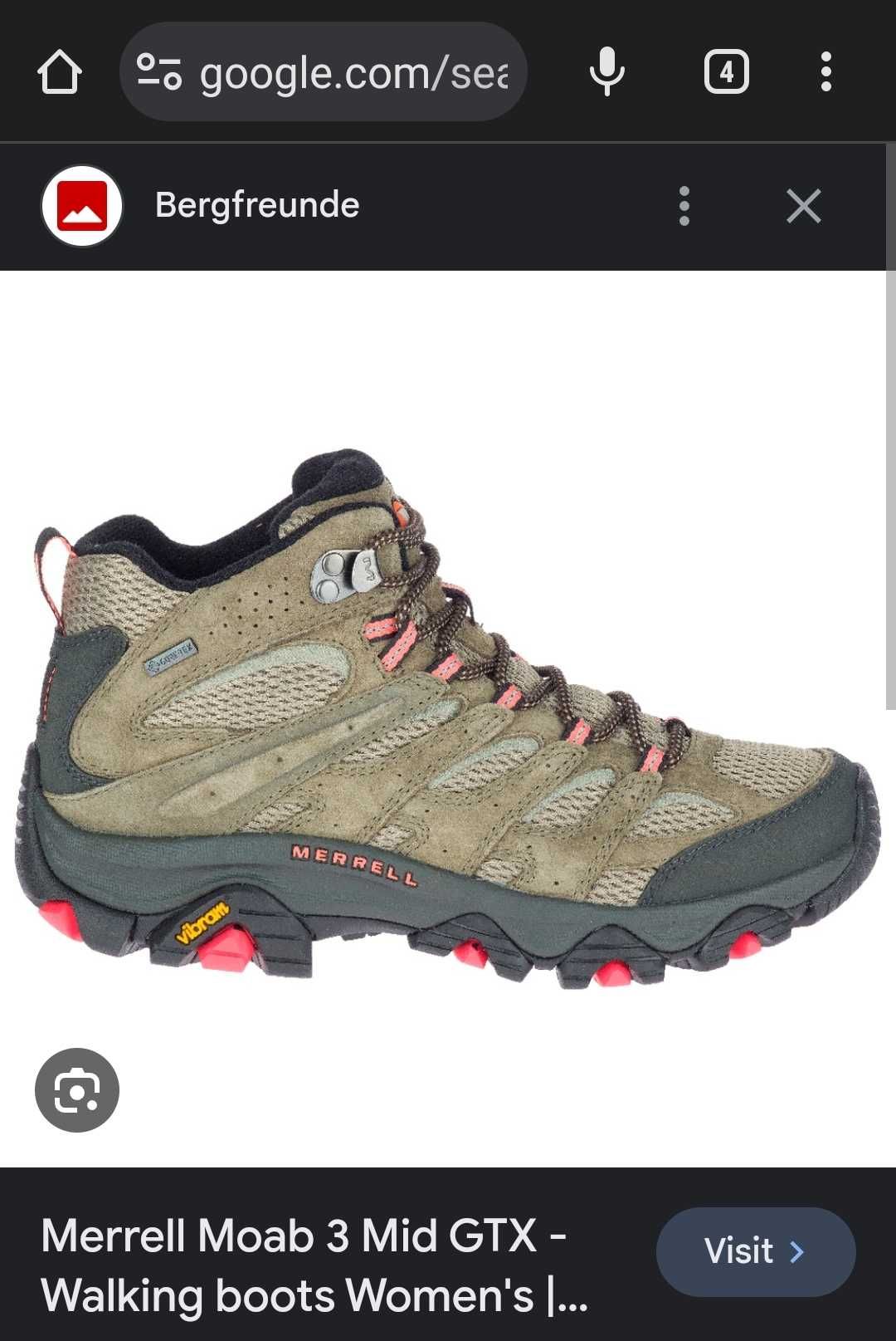 Туристически обувки Merrell Moab 3 дамски