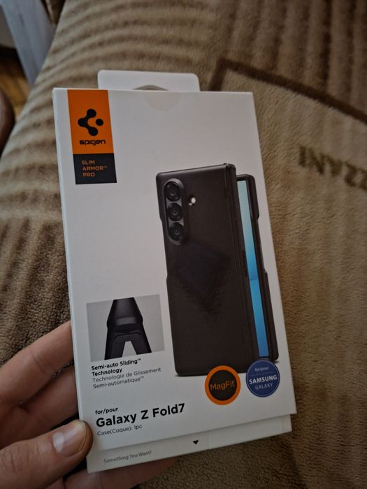Husa Spigen Slim Armor Pro Mag pentru Samsung Galaxy Z Fold7, negru
