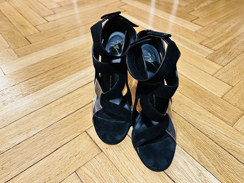 Sandale Giuseppe Zanotti Mistico Wavy Suede/PVC 38