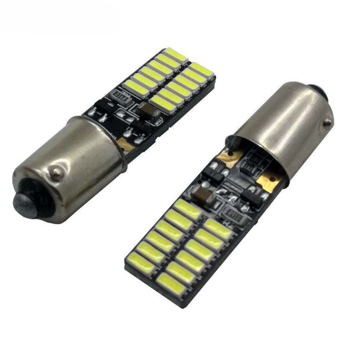 Set 2 x Bec Led BAX9S H6W 3014 24 SMD Canbus