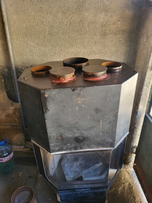 Камина с въздушна риза