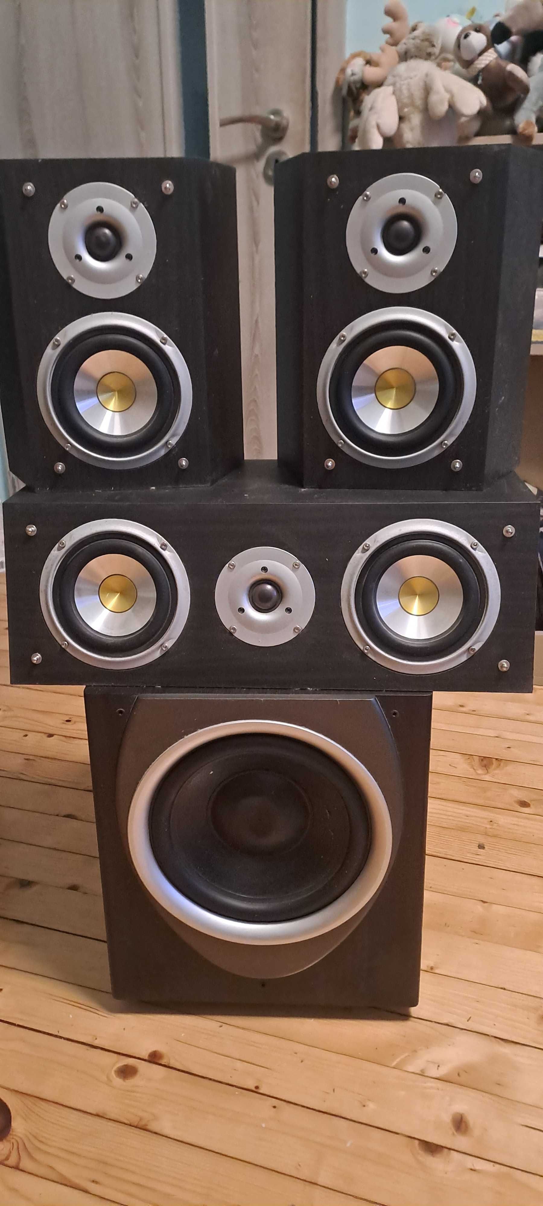 Subwoofer,съраунд и център колони