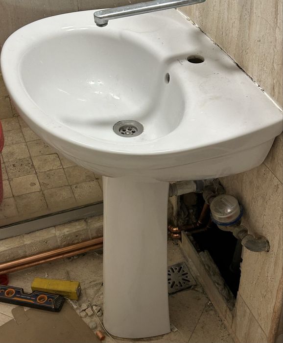 lavoar baie cu piedestal Cersanit