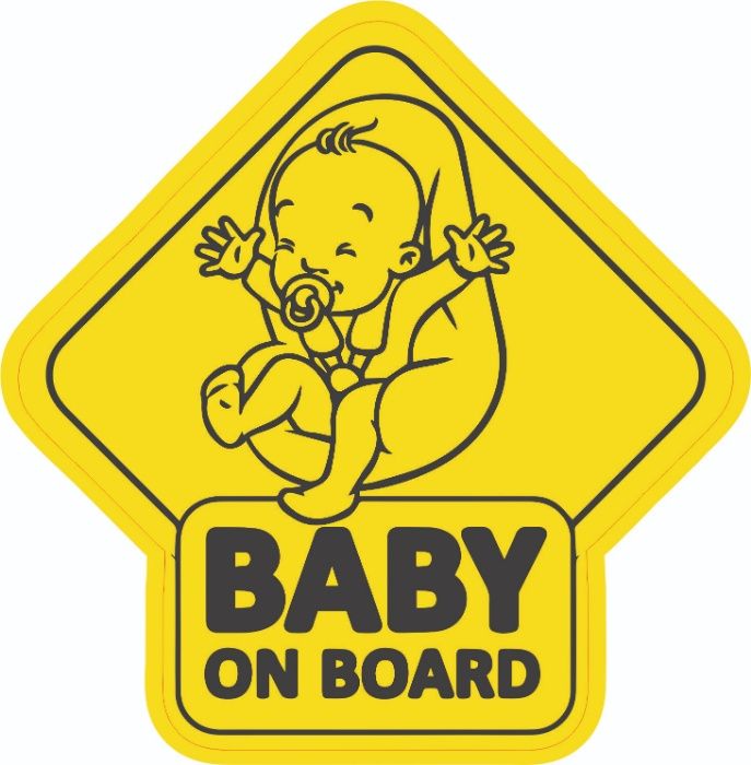 Baby on board sticker autocolant