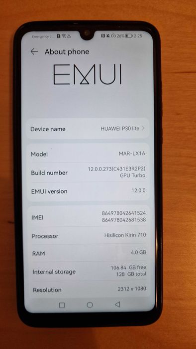 Telefon smartphone mobil Huawei P30 Lite 128GB Dual SIM liber retea