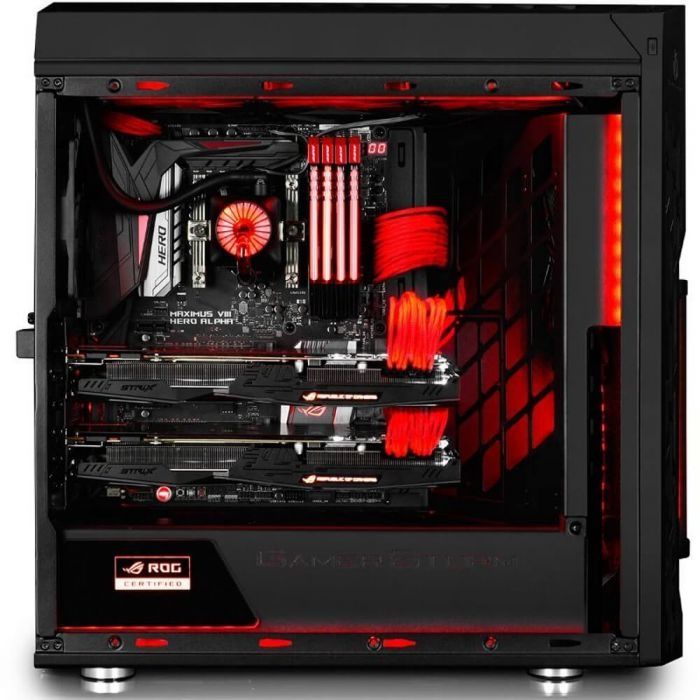 Carcasa Deepcool Gamer Storm Genome II Black Red AIO 360mm