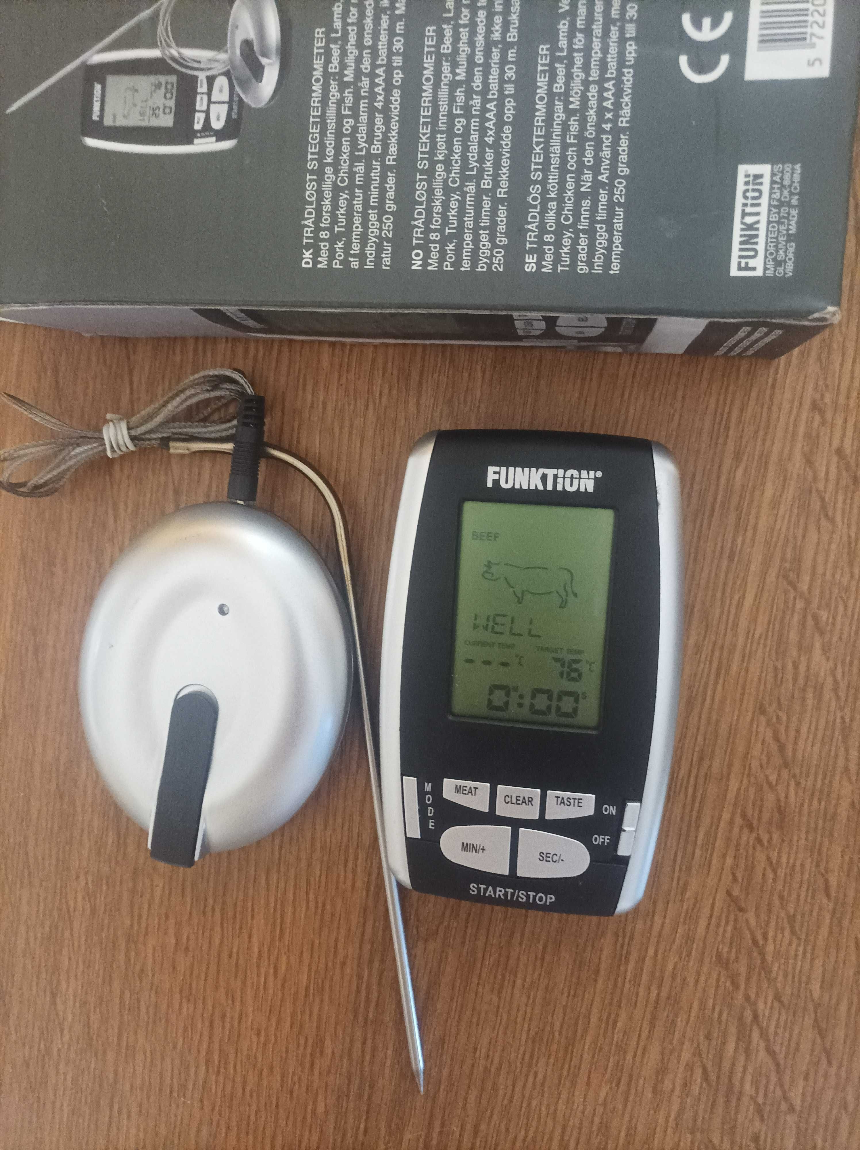 Termometru wifi digital,434RF,  CU SONDA, pentru grătar si gatit
