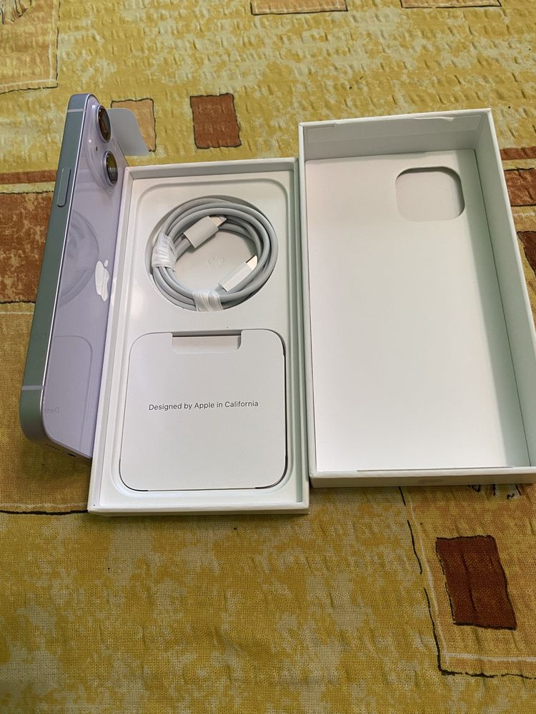 Iphone 14 purple ,128 gb ,nou