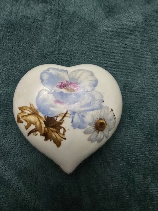 Cutie inimă din porțelan vintage – Fabrica de Porțelan Cluj