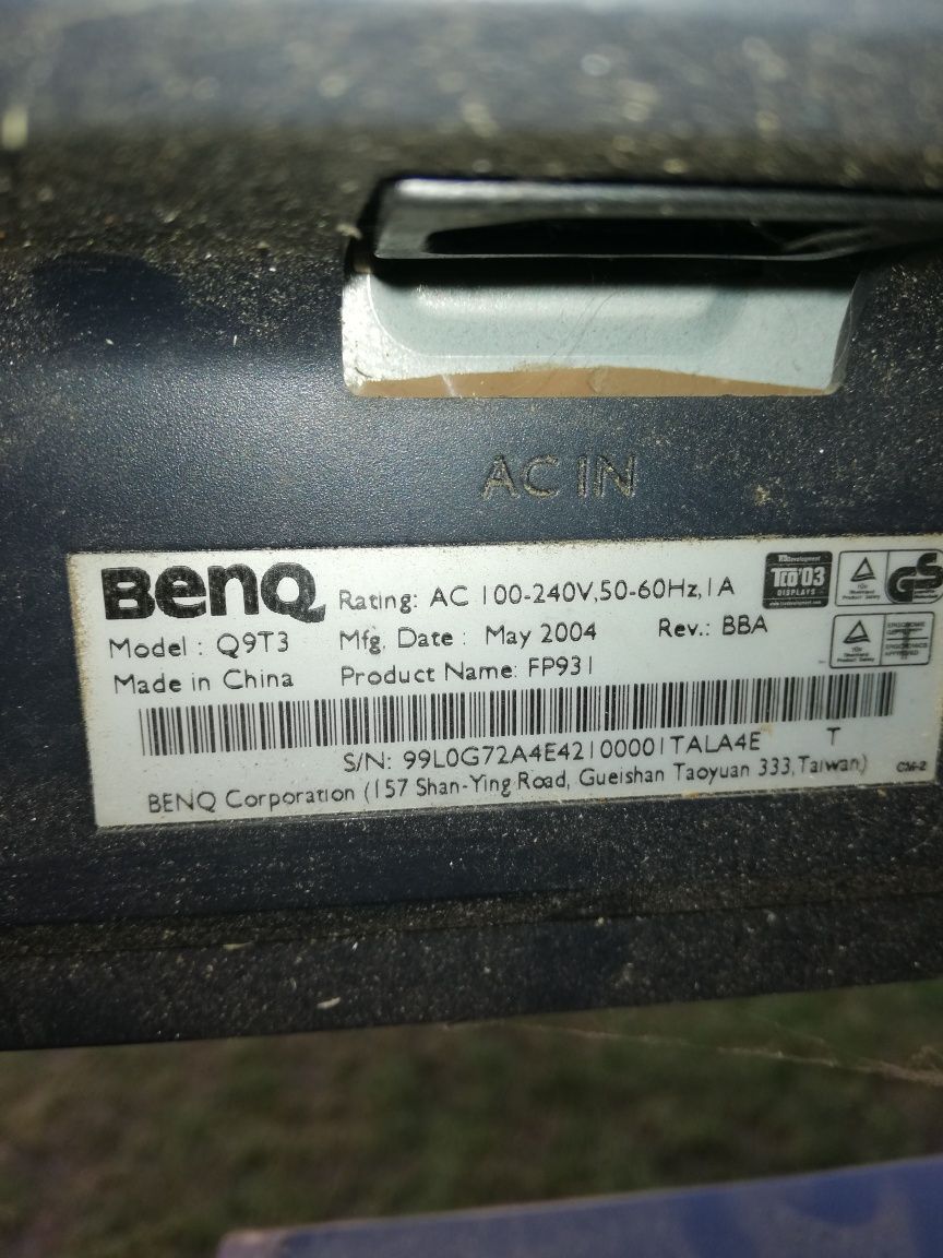 Monitor BENQ pentru programul rabla