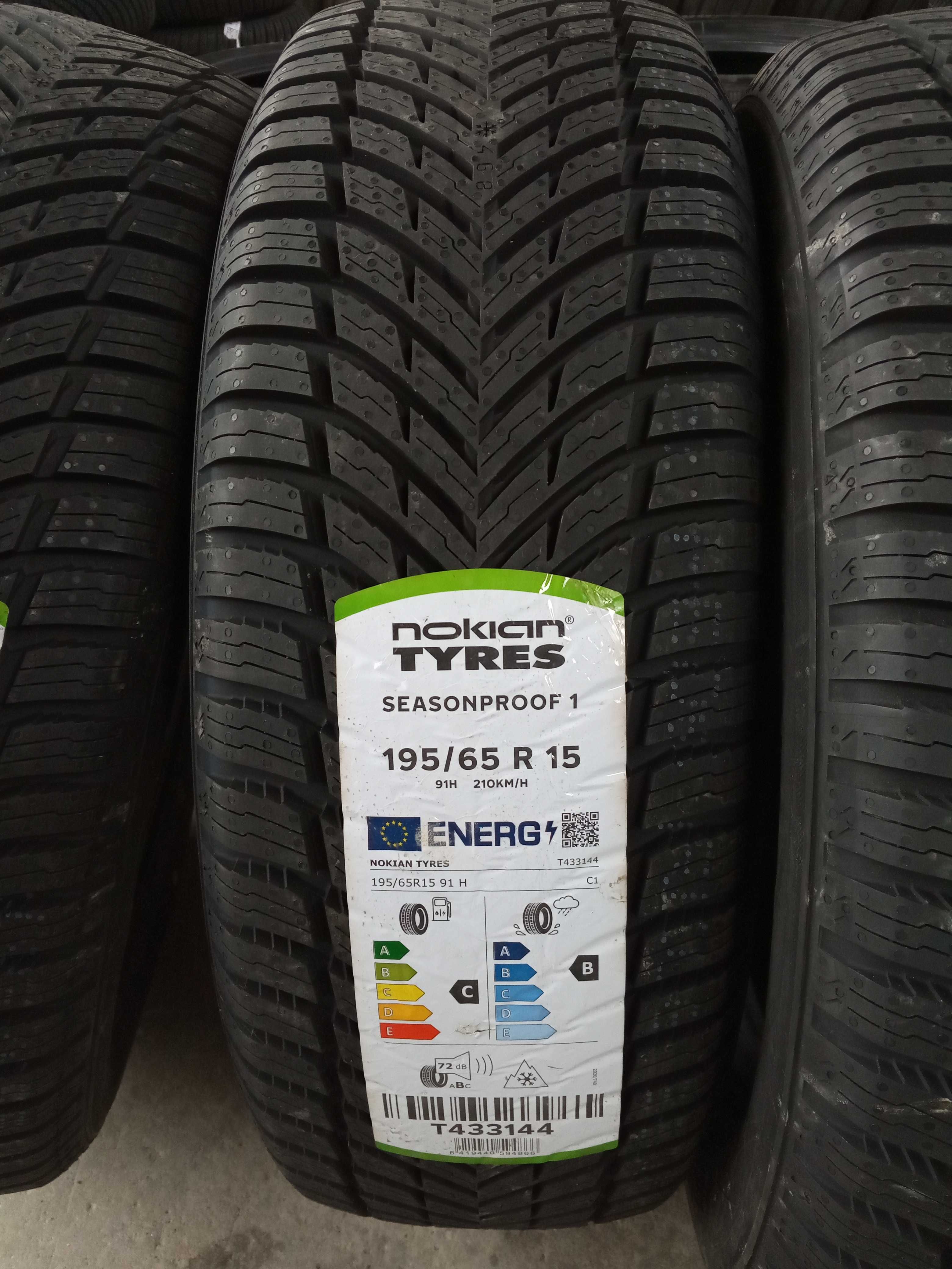 2 Нови всесезонни гуми 195/65R15 Nokian Seasonproof 1 91H M+S