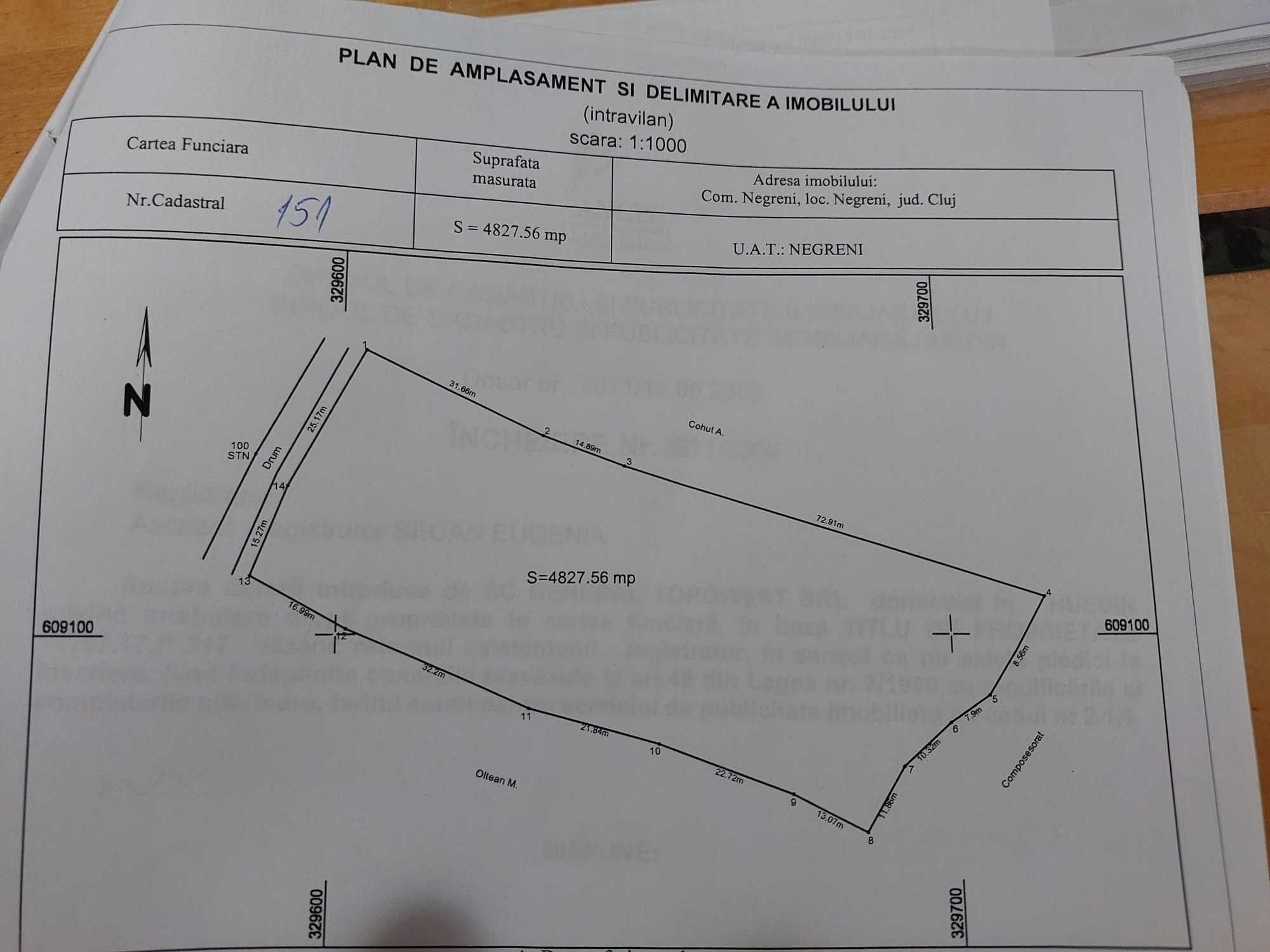 Teren de vânzare – 4827 mp | Ideal pentru casă sau pensiune