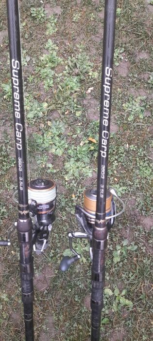 Articole de pescuit,undite de pescuit la crap echipate cu mulinete